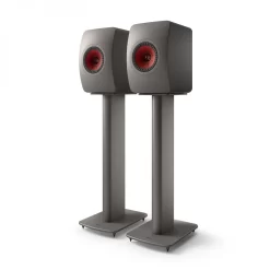 KEF LS50 Meta Speakers (Pair), Titanium Grey W/Stands