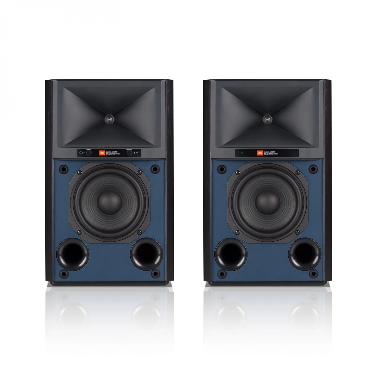 JBL 4305P Wireless Studio Monitor Speakers, Black Walnut