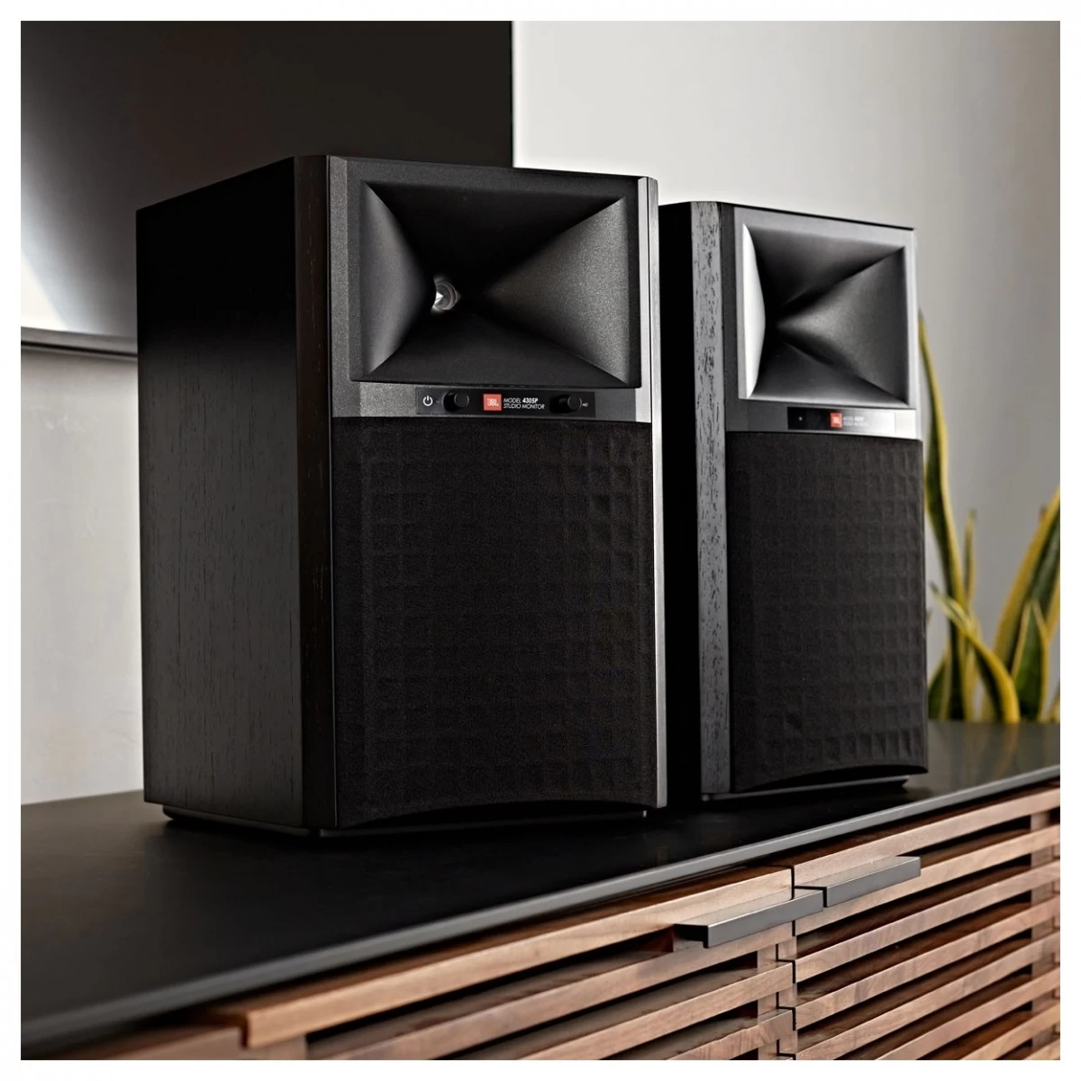 JBL 4305P Wireless Studio Monitor Speakers, Black Walnut - Image 6