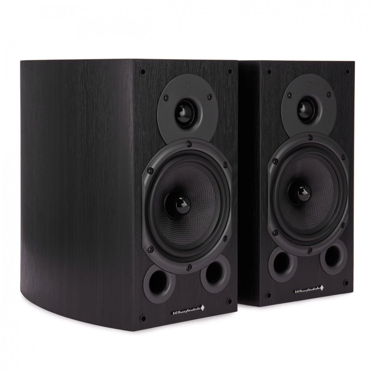 Wharfedale Diamond 9.1 Speakers With Stands, Black