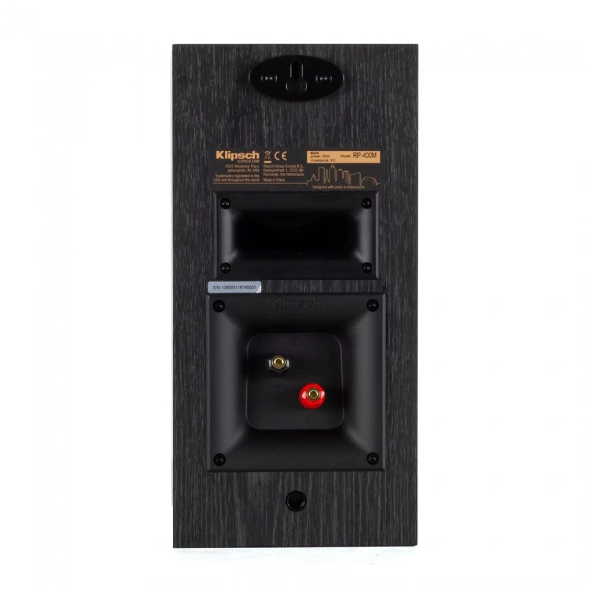 Klipsch RP-400M Ebony Bookshelf Speakers (Pair) - Nearly New - Image 3