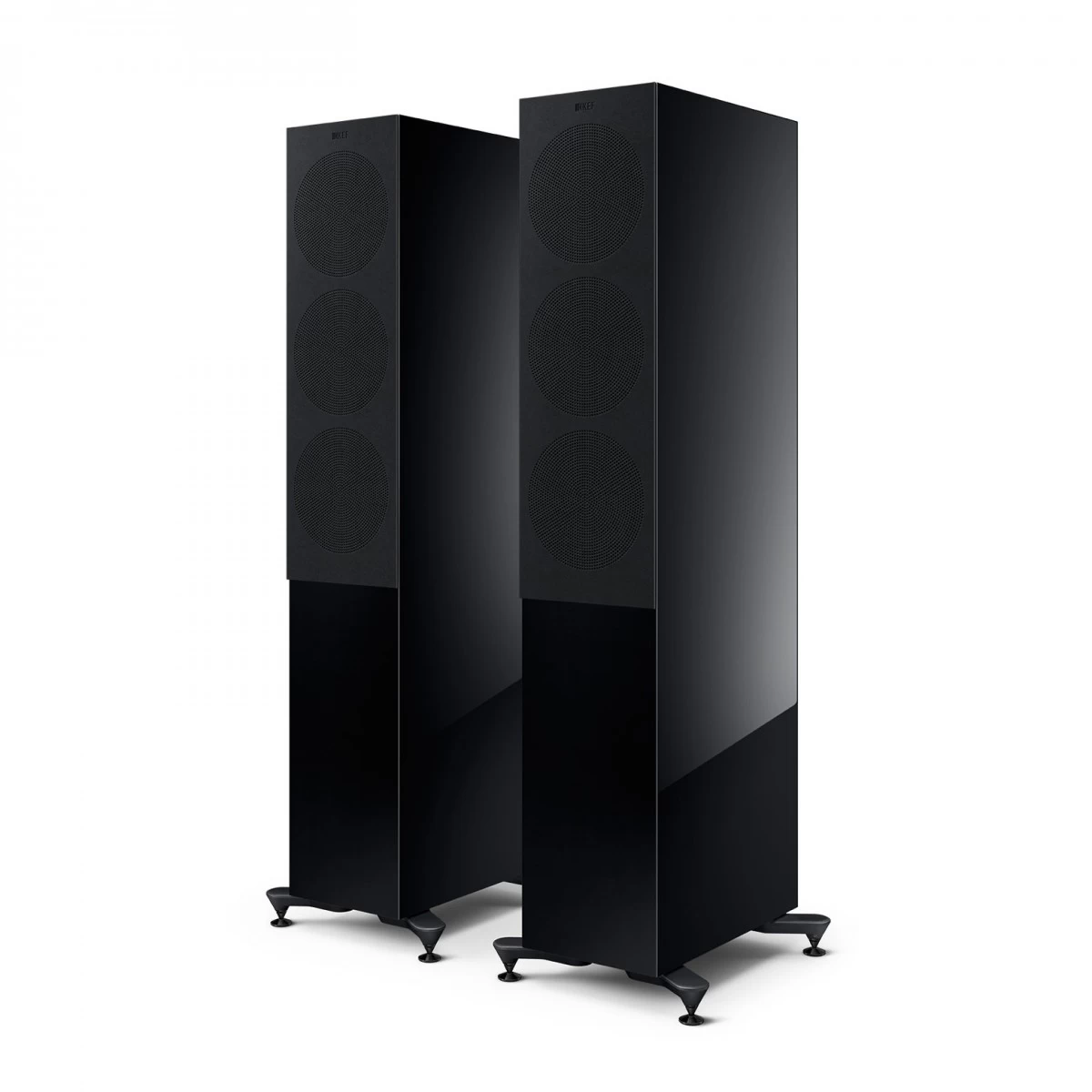 KEF R7 Meta Floorstanding Speakers (Pair), Black Gloss