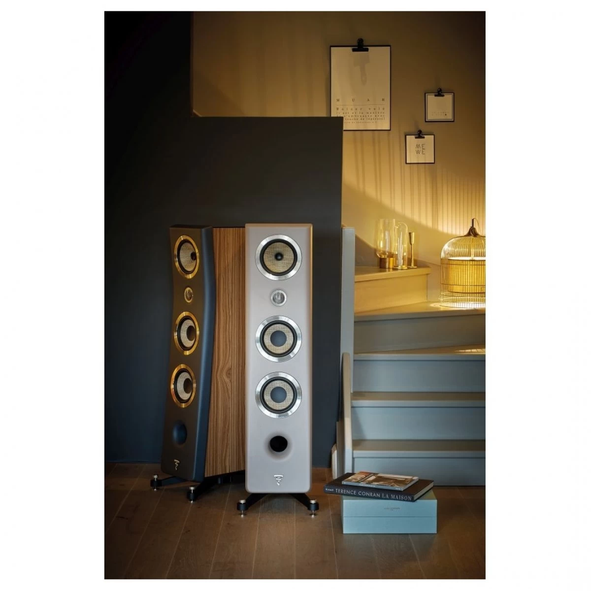 Focal Kanta No2 Ivory/Walnut 3-Way Floorstanding Speakers (Pair) - Image 2