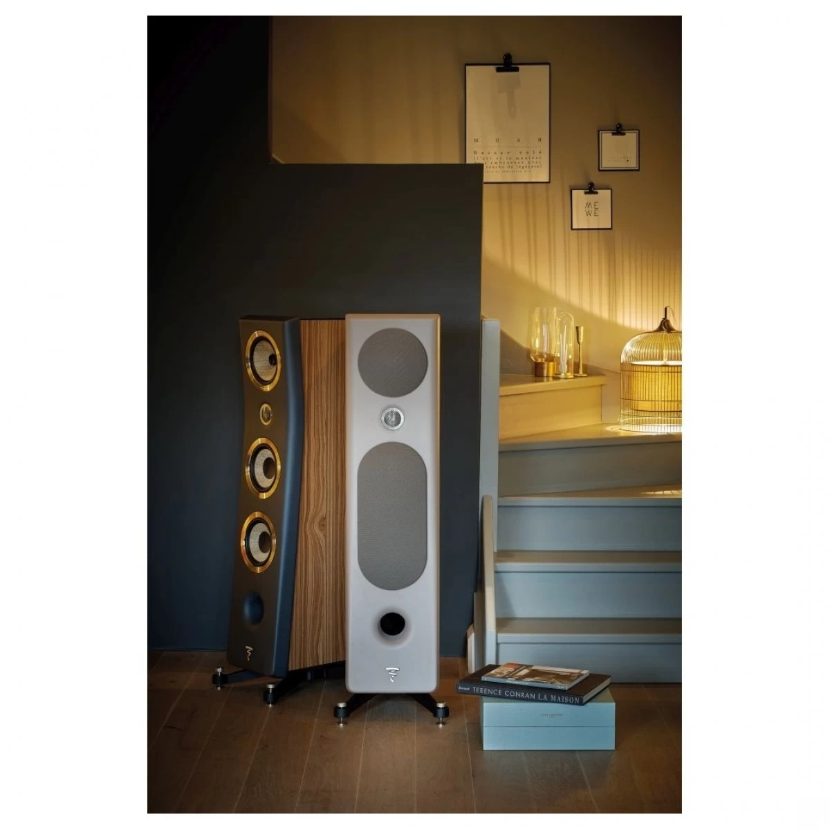 Focal Kanta No2 Ivory/Walnut 3-Way Floorstanding Speakers (Pair) - Image 3