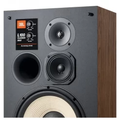 JBL L100 Mk2 Classic 3-Way Speakers With JS-120 Stands (Pair), Black