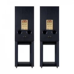 Wharfedale Linton Speakers With Matching Stand (Pair), Black Oak