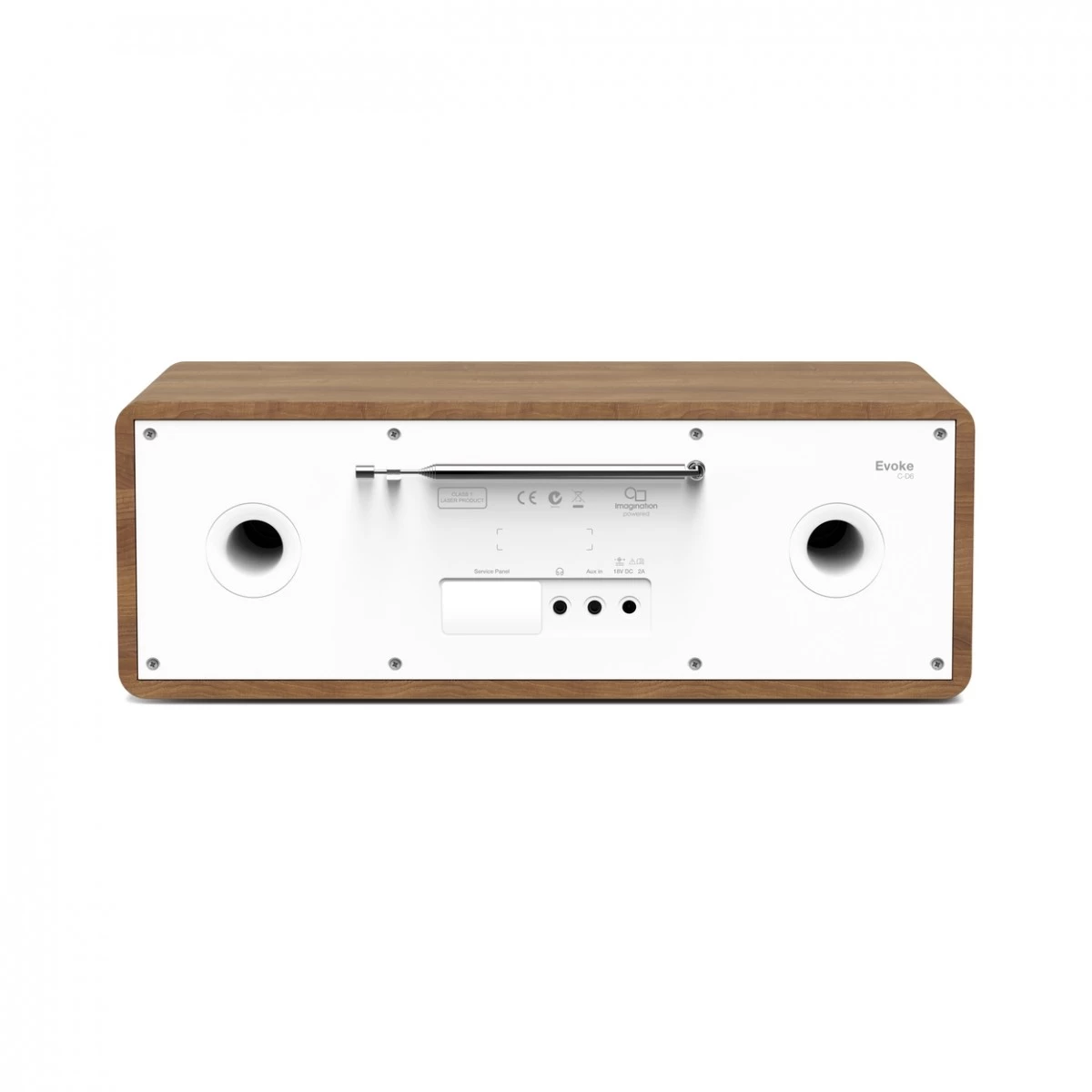 Pure Evoke C-D6 CD-Player DAB+ Radio With Bluetooth, Walnut - Image 2