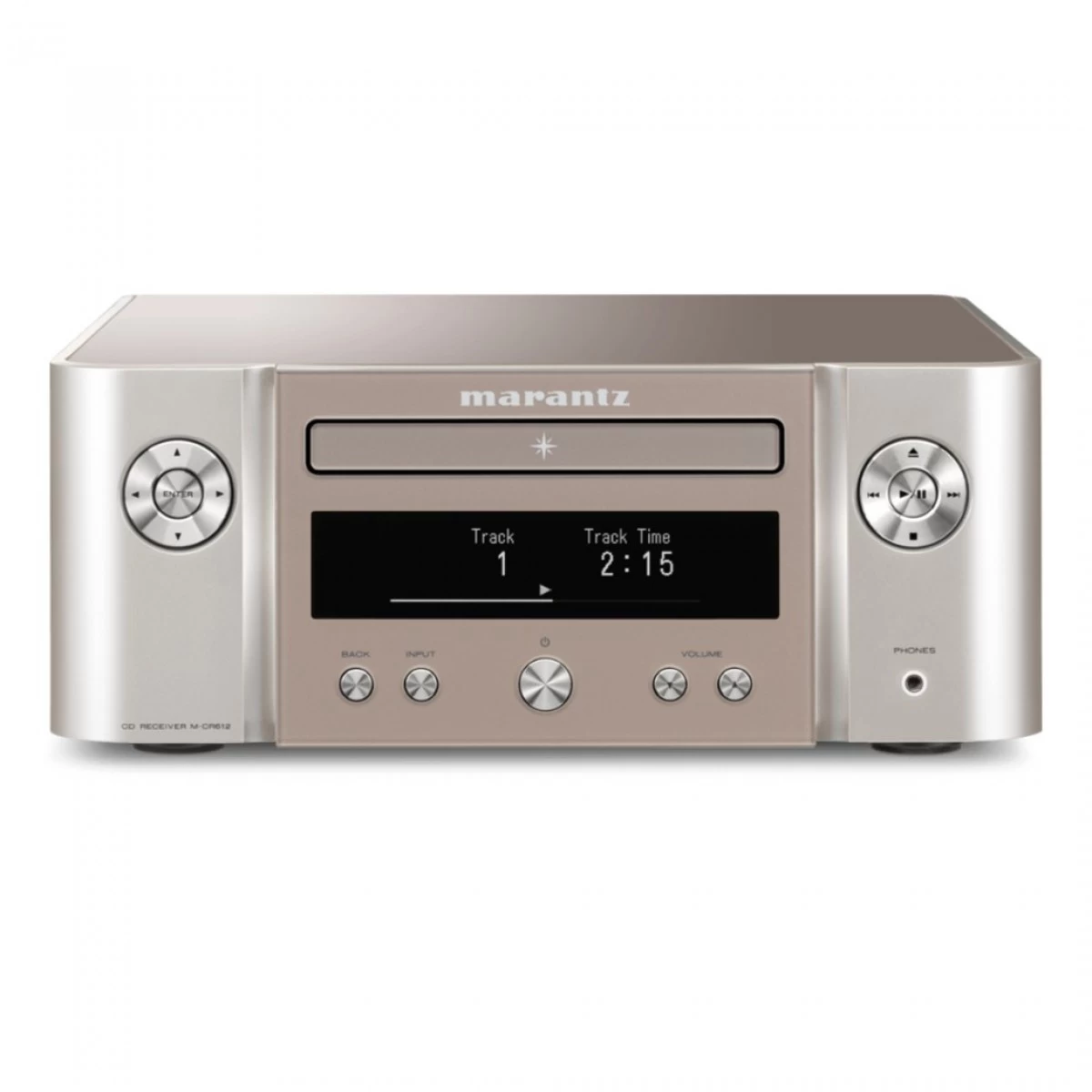Marantz Melody X M-CR612 All-In-One HiFi System, Silver-Gold