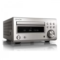 Denon RCD-M41 DAB, Silver W/ Wharfedale 9.1 Speakers, White