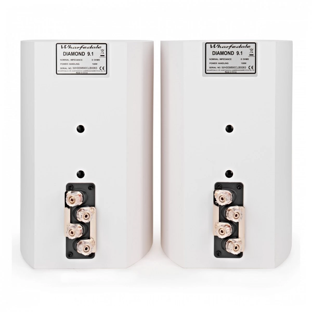 Denon RCD-M41 DAB, Silver W/ Wharfedale 9.1 Speakers, White - Image 5