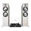 Pro-Ject E1 Turntable, Roksan Attessa Amp & Bronze 500 Speakers, Grey