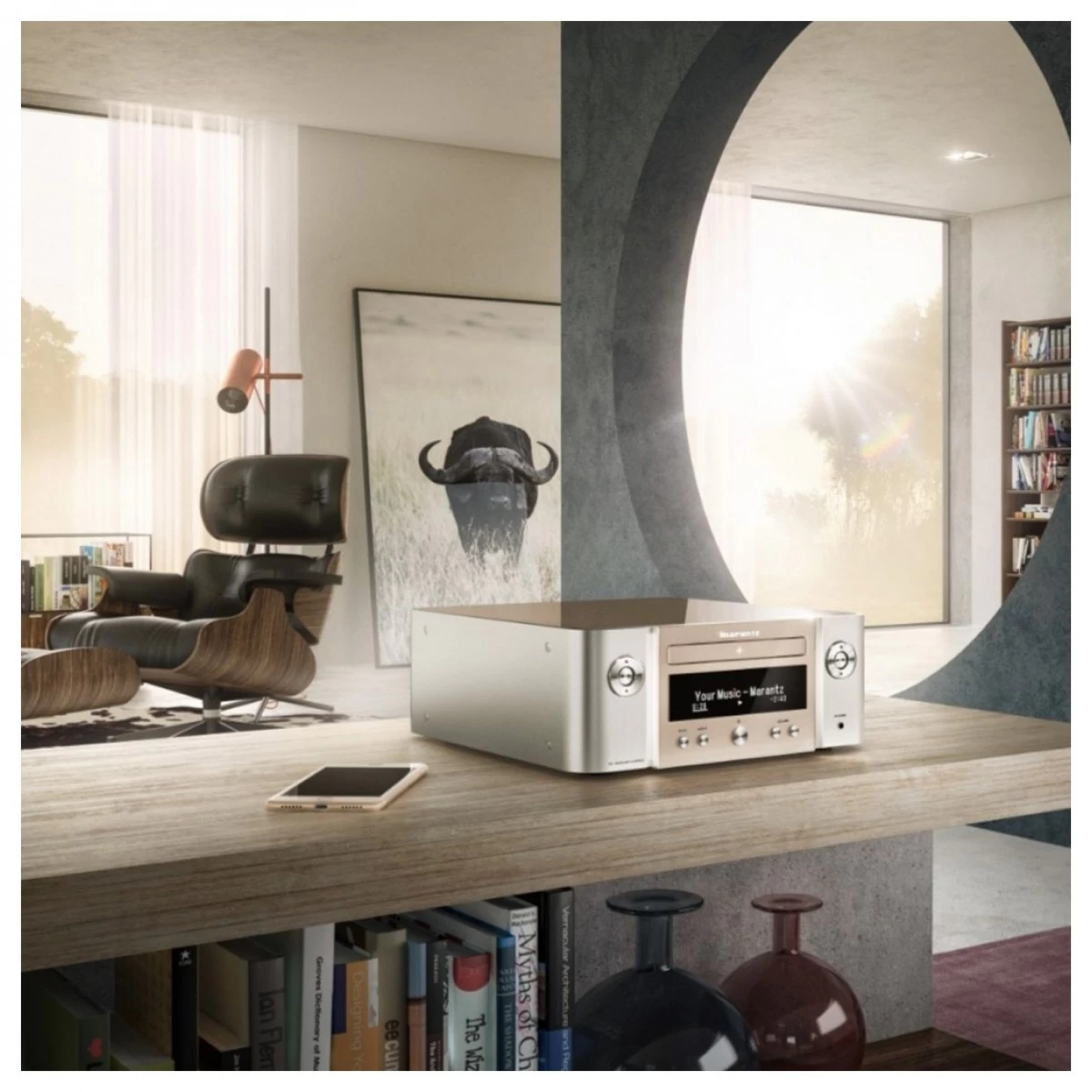 Marantz Melody X M-CR612, Silver With 603 S2 Speakers Package, White - Image 5