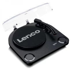 Lenco LS-40 Turntable With Built-In Speakers, Black