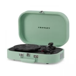 Crosley Discovery Portable Turntable With Bluetooth Out, Seafoam