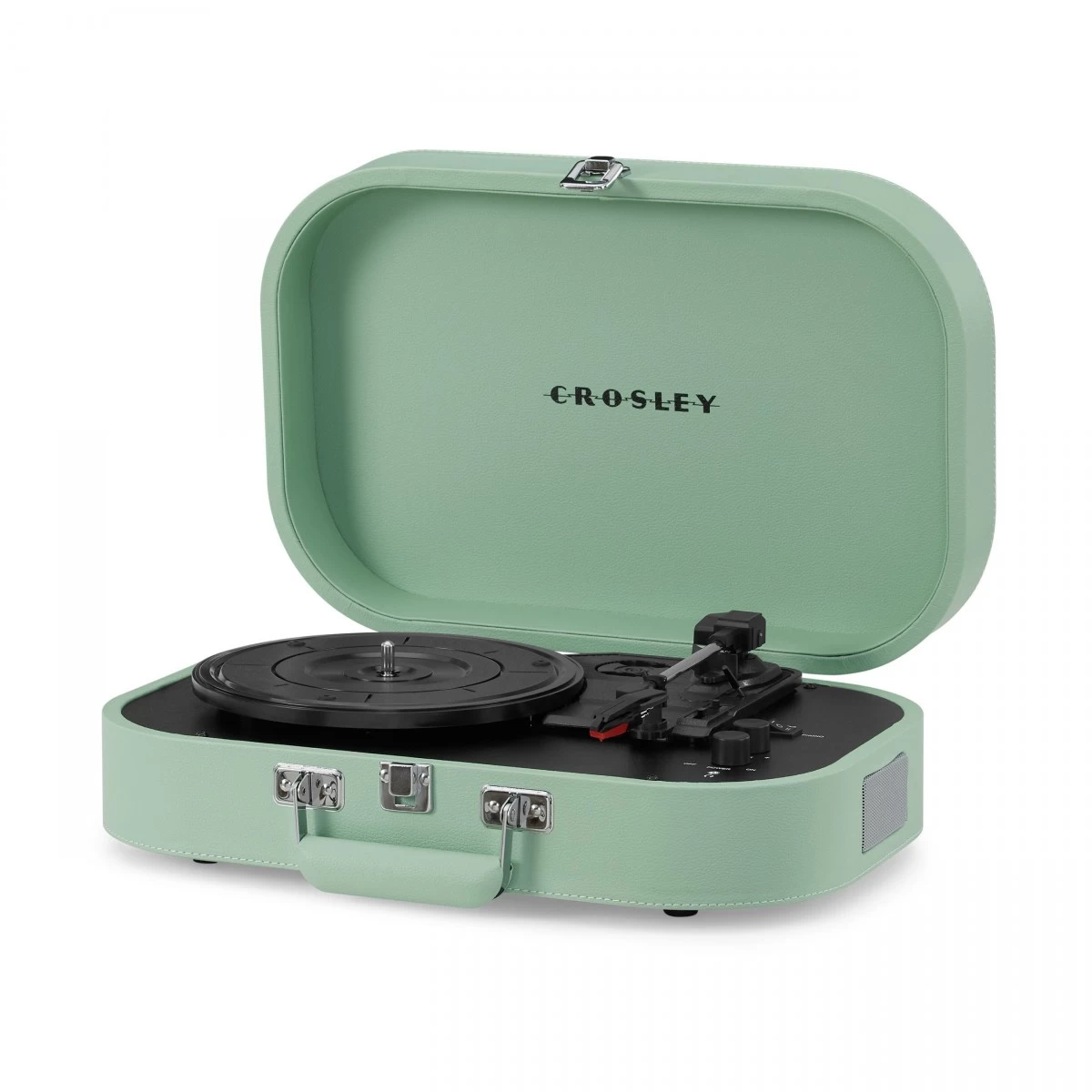Crosley Discovery Portable Turntable With Bluetooth Out, Seafoam