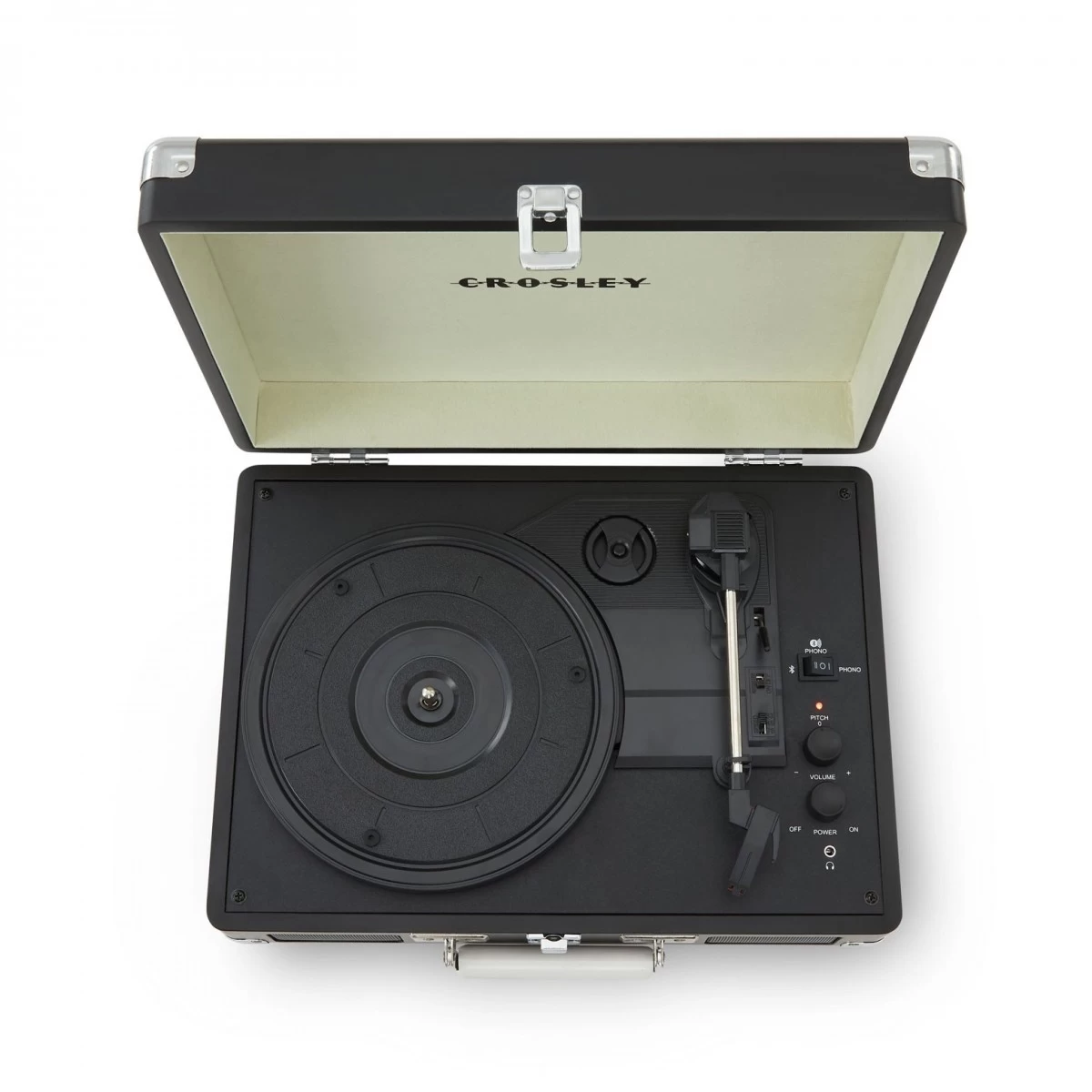 Crosley Cruiser Deluxe Turntable With Bluetooth Out, Chalkboard - Image 4