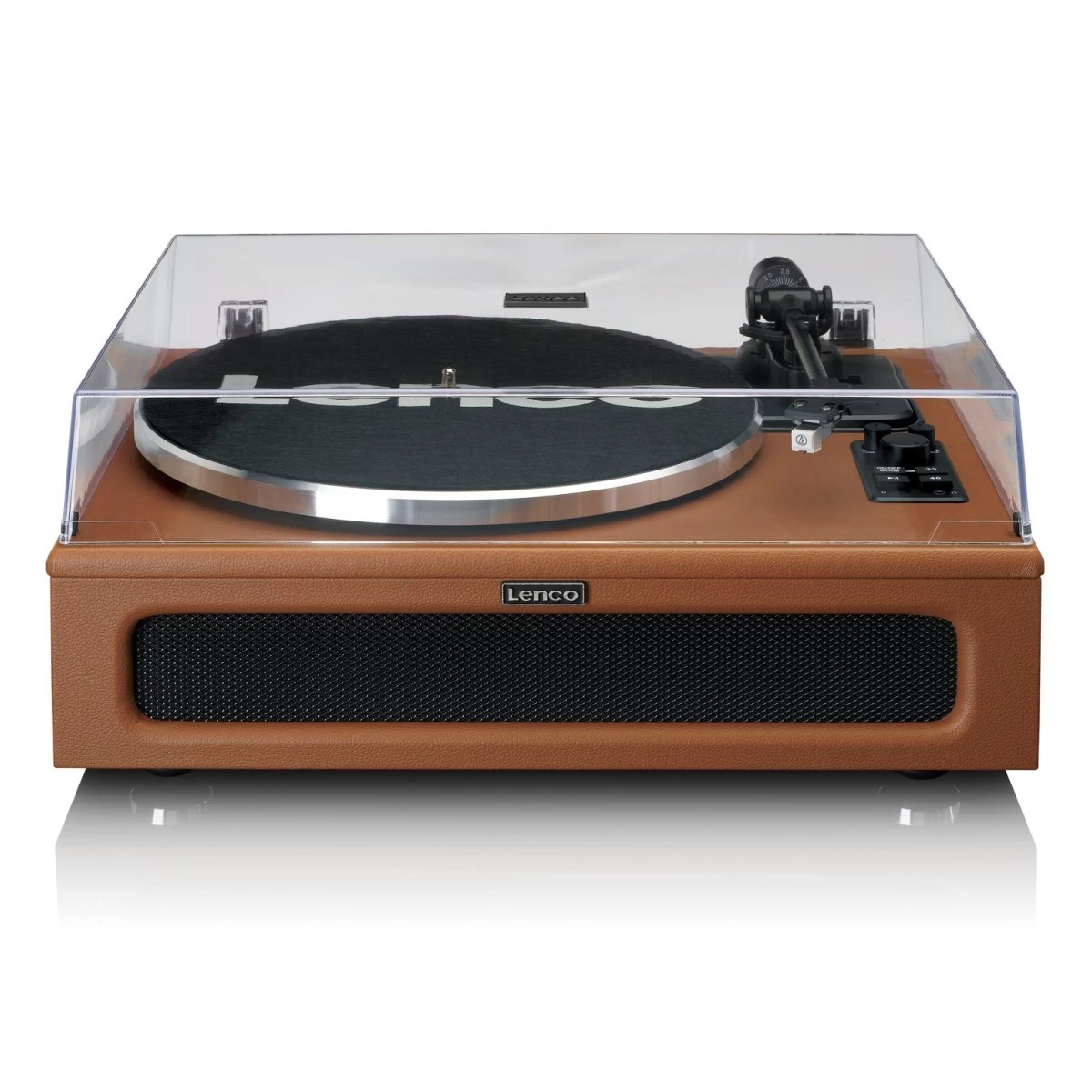 Lenco LS-430 Turntable With Speakers, Brown - Image 4
