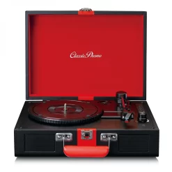 Lenco TT-110 Suitcase Turntable With BT And Built-In Speakers, Black