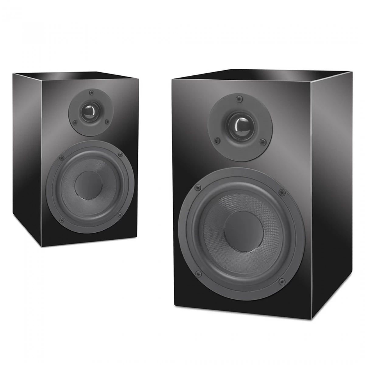 Pro-Ject Juke Box E Speaker Box 5 Turntable Speaker Bundle, Black - Image 3