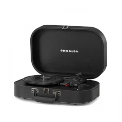 Crosley Discovery Portable Turntable With Bluetooth Out, Black