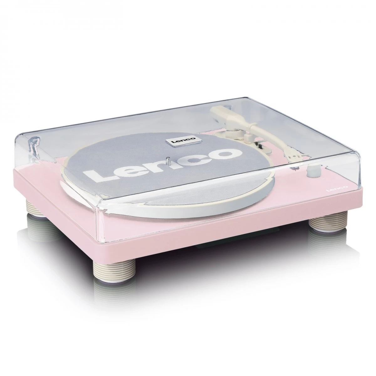 Lenco LS-50PK Turntable With Built-In Speakers, Pink - Image 2