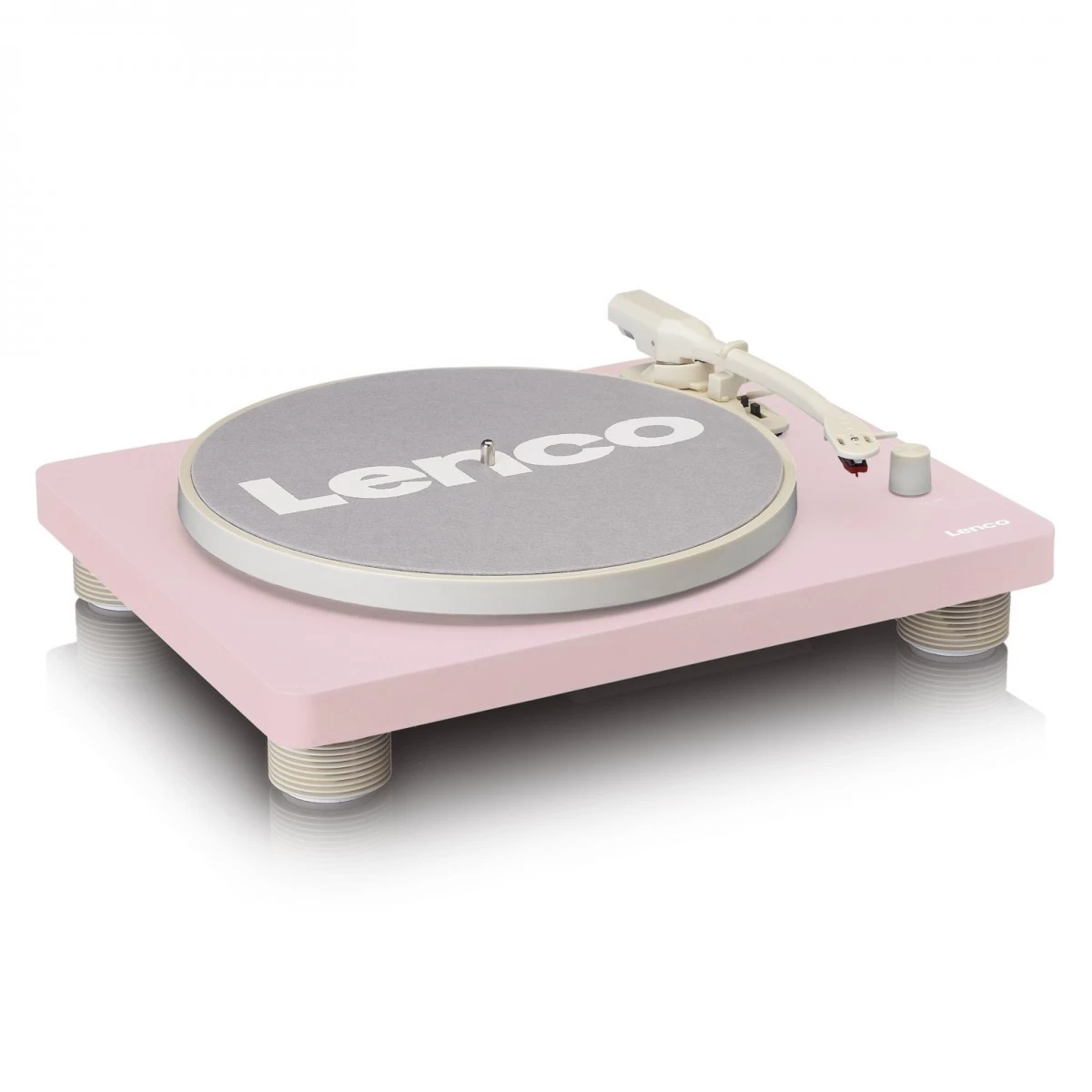 Lenco LS-50PK Turntable With Built-In Speakers, Pink - Image 3