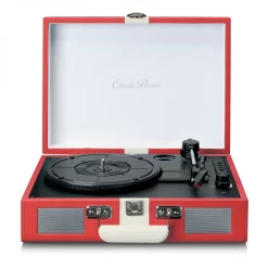 Lenco TT-110 Suitcase Turntable With BT And Built-In Speakers, Red