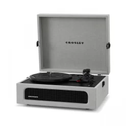 Crosley Voyager Portable Turntable With Bluetooth Out, Grey