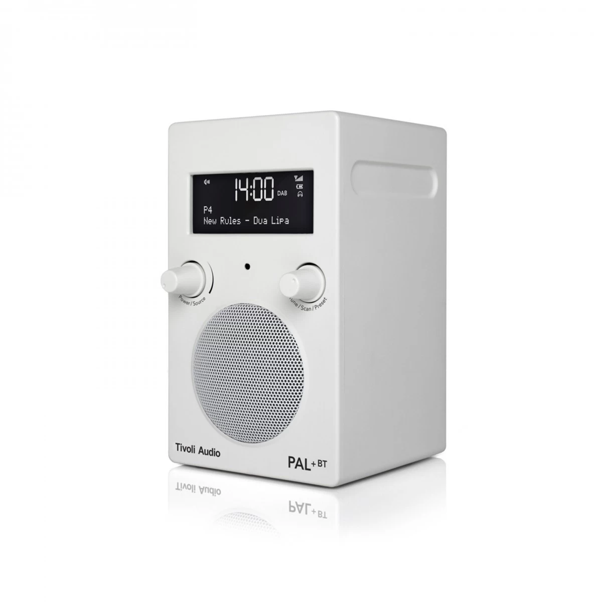 Tivoli Pal + BT Portable Radio W/ Bluetooth, White - Image 3