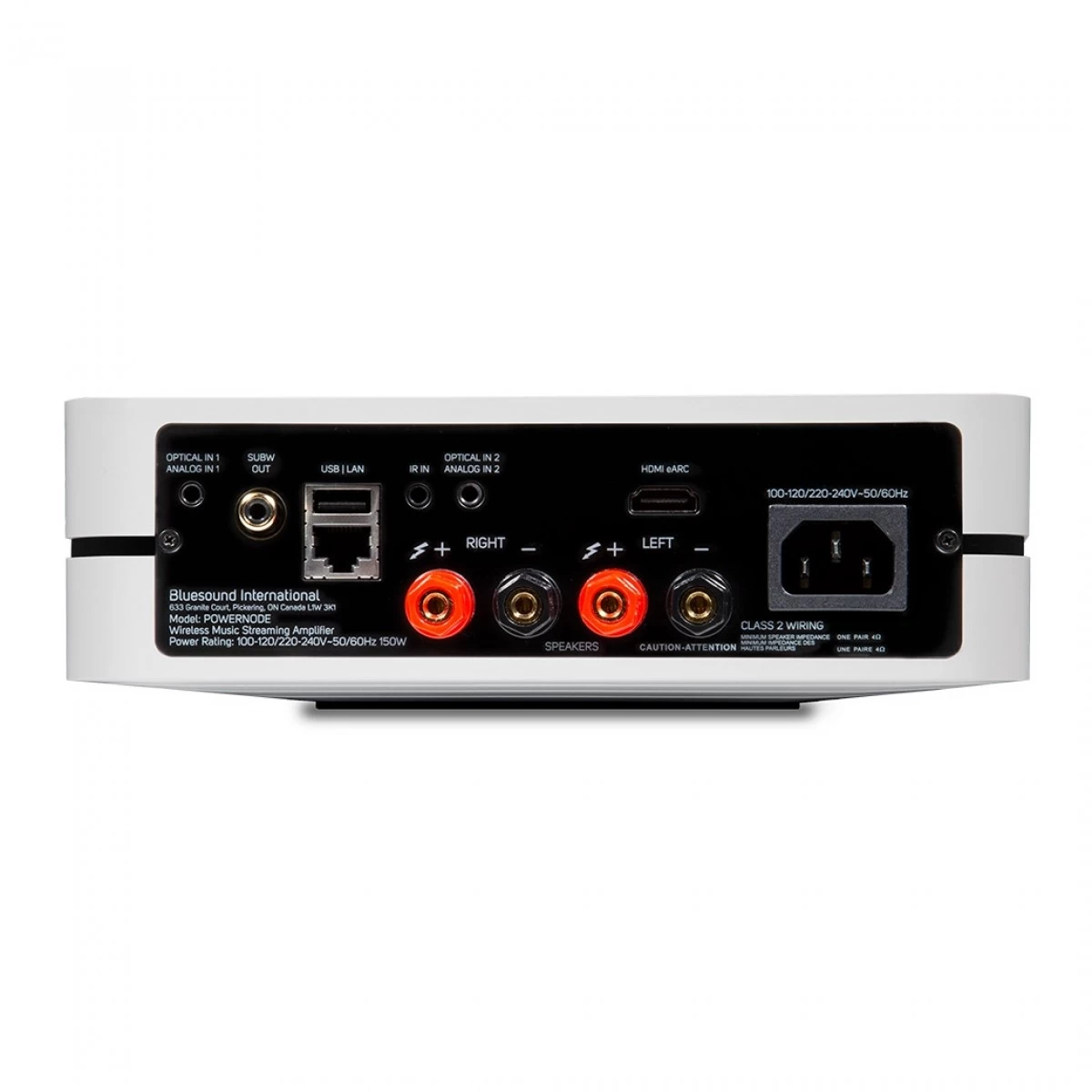 Bluesound POWERNODE Hi-Res Music Streaming Amplifier, White - Image 3