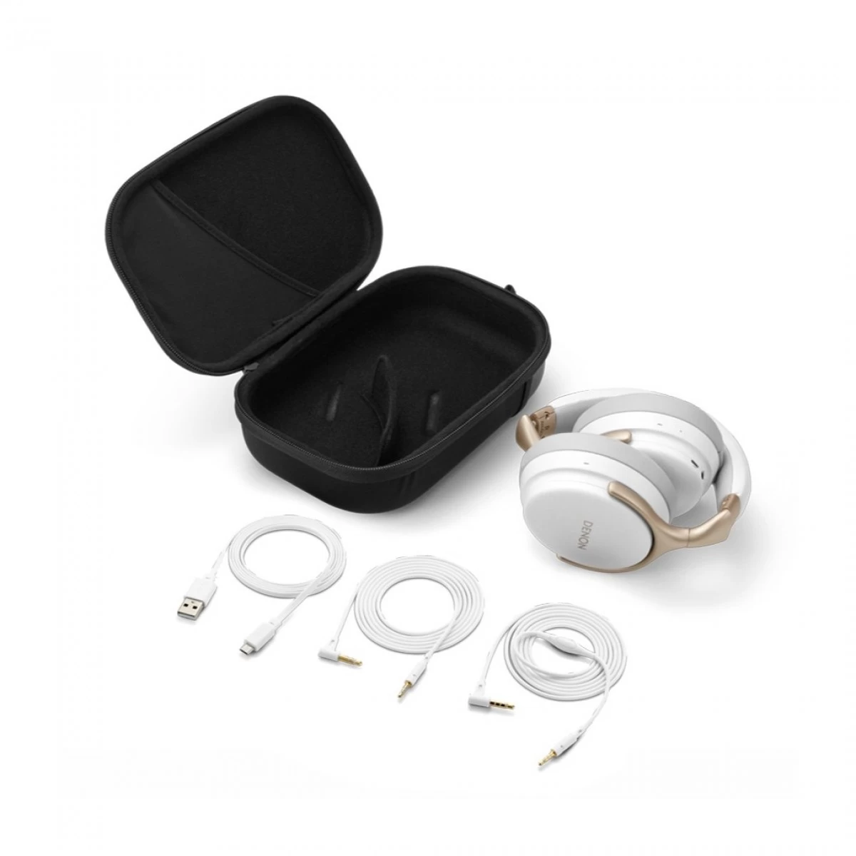 Denon AH-GC25NC Premium Noise Cancelling Headphones, White - Image 3