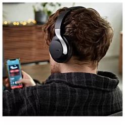 Shure AONIC 40 Premium Wireless Noise Cancelling Headphones, Black