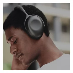 KEF MU7 Wireless Headphones, Charcoal Grey W/ FREE Headphone Stand