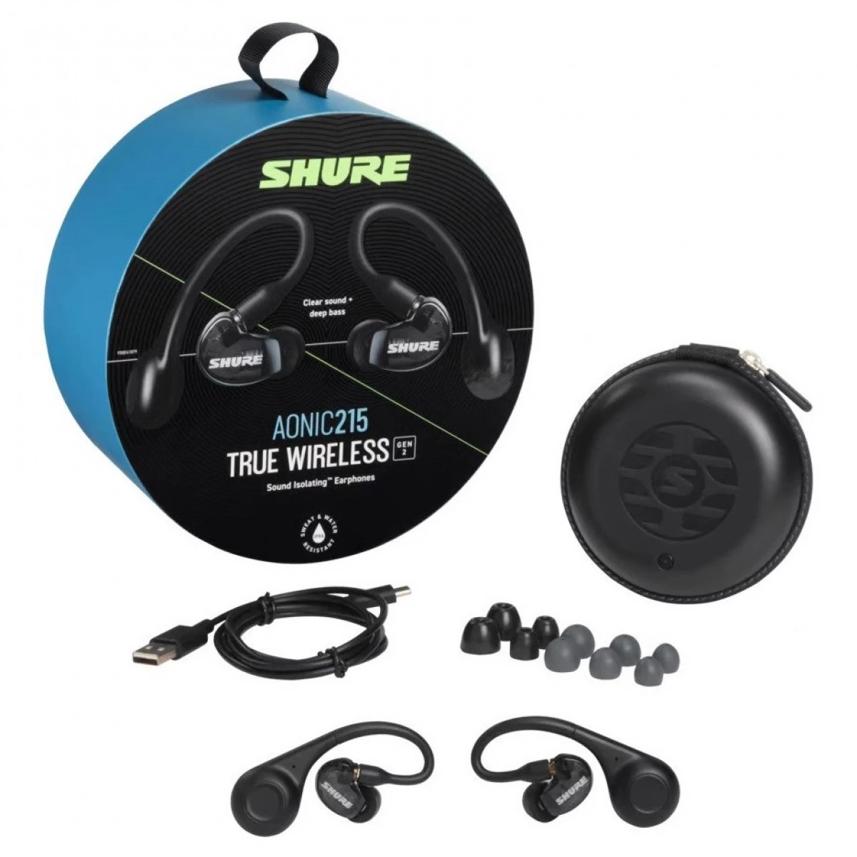 Shure AONIC 215 True Wireless Earphones, Black - Image 2