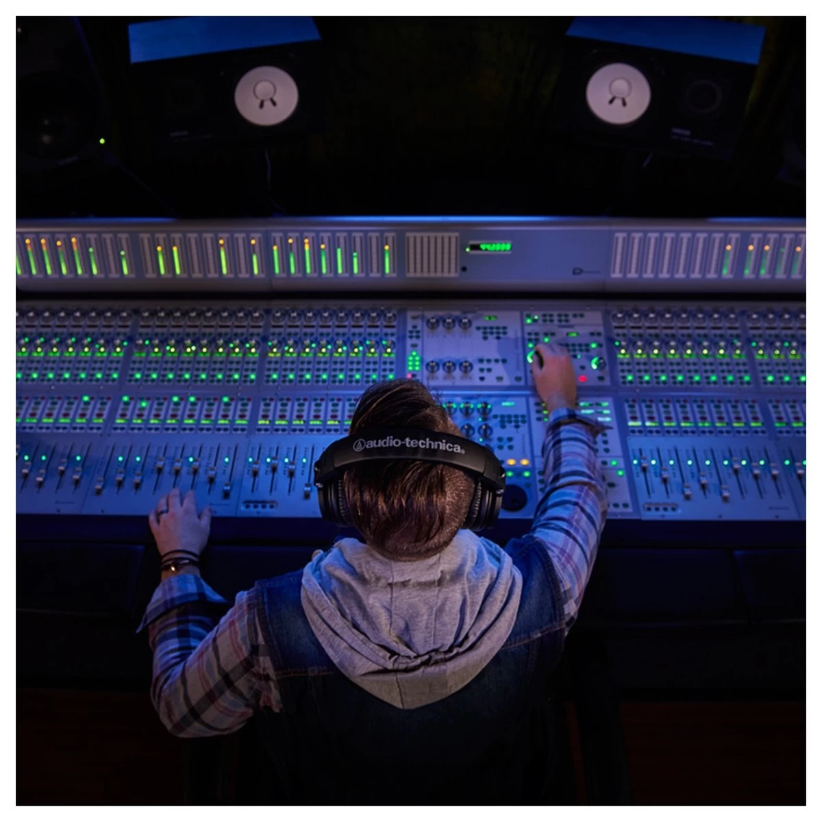 Audio-technica Audio Technica ATH-M50x Headphones, Black - Image 7