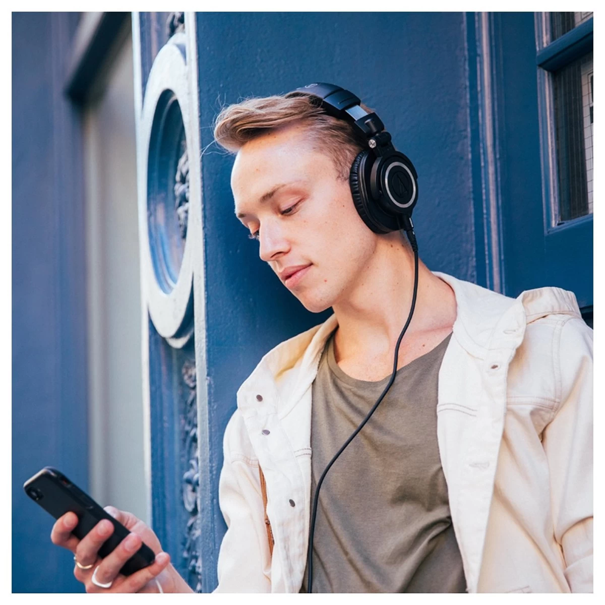 Audio-technica Audio Technica ATH-M50x Headphones, Black - Image 8