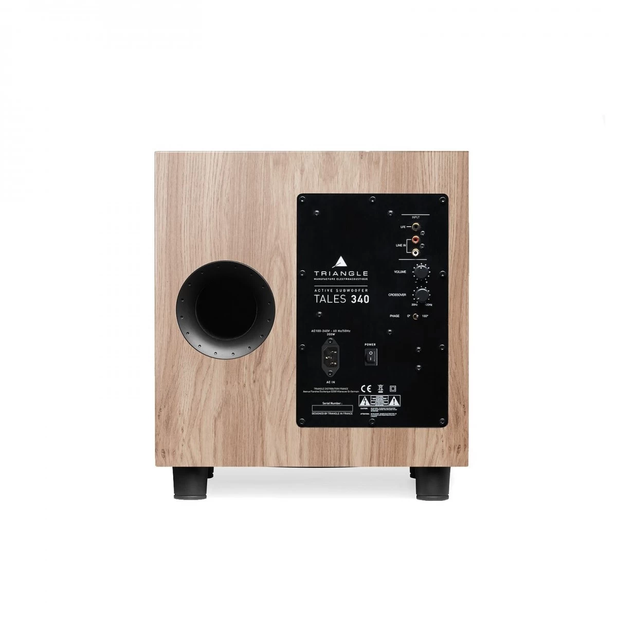 Triangle Tales 340 Subwoofer, Light Oak - Image 2