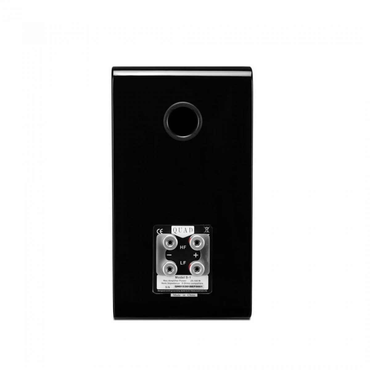 Quad S Series S1 Bookshelf Speakers (Pair), Piano Black - Image 3