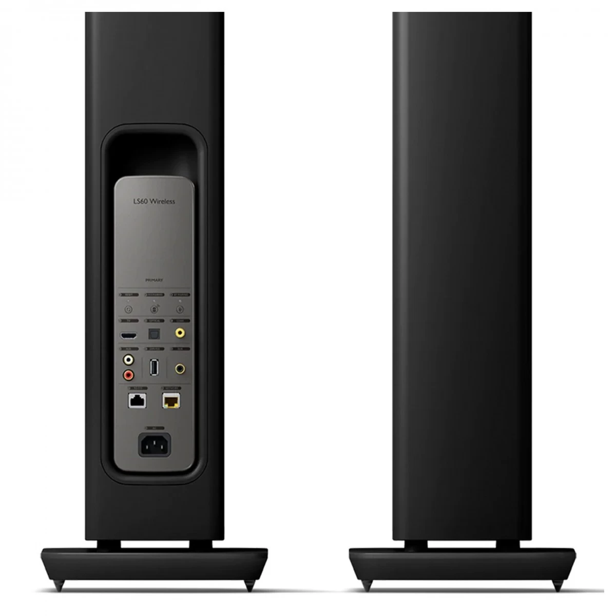 KEF LS60 Wireless Floorstanding Active Speakers (Pair), Carbon Black - Image 4